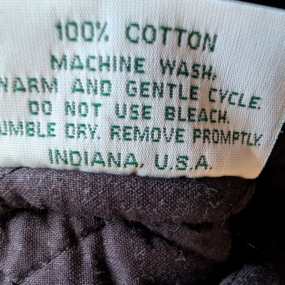 Vera Bradley Tavern On The Green Vintage 90s Cotton Quilted Tote - Picture 13 of 13